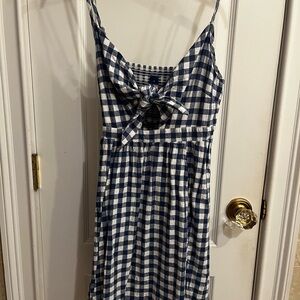 Old Navy Blue and White Checkered Dress
